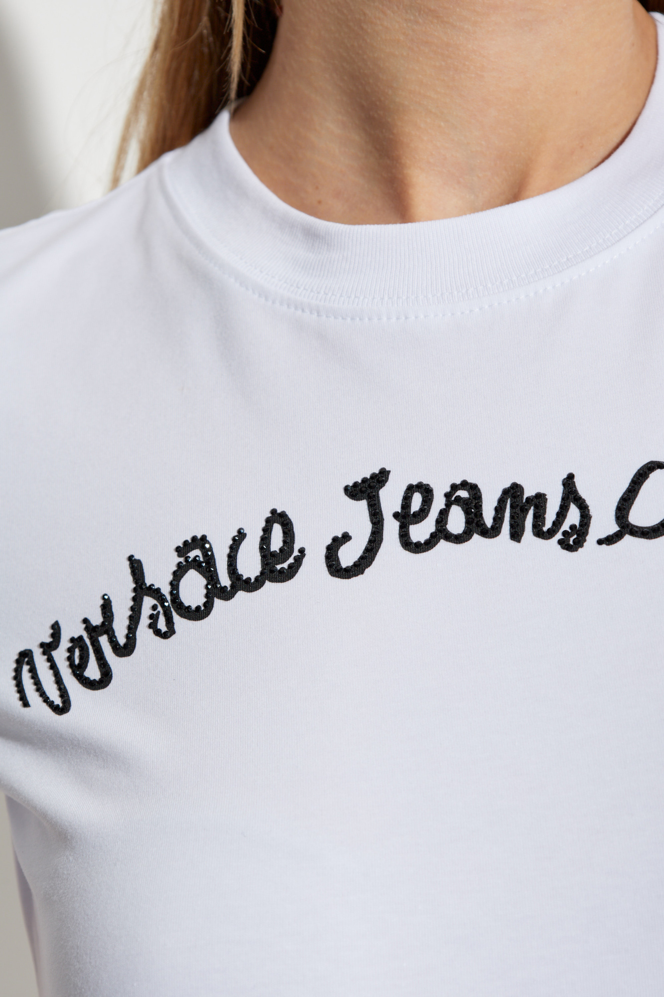 White T-shirt with logo Versace Jeans Couture - Vitkac Canada